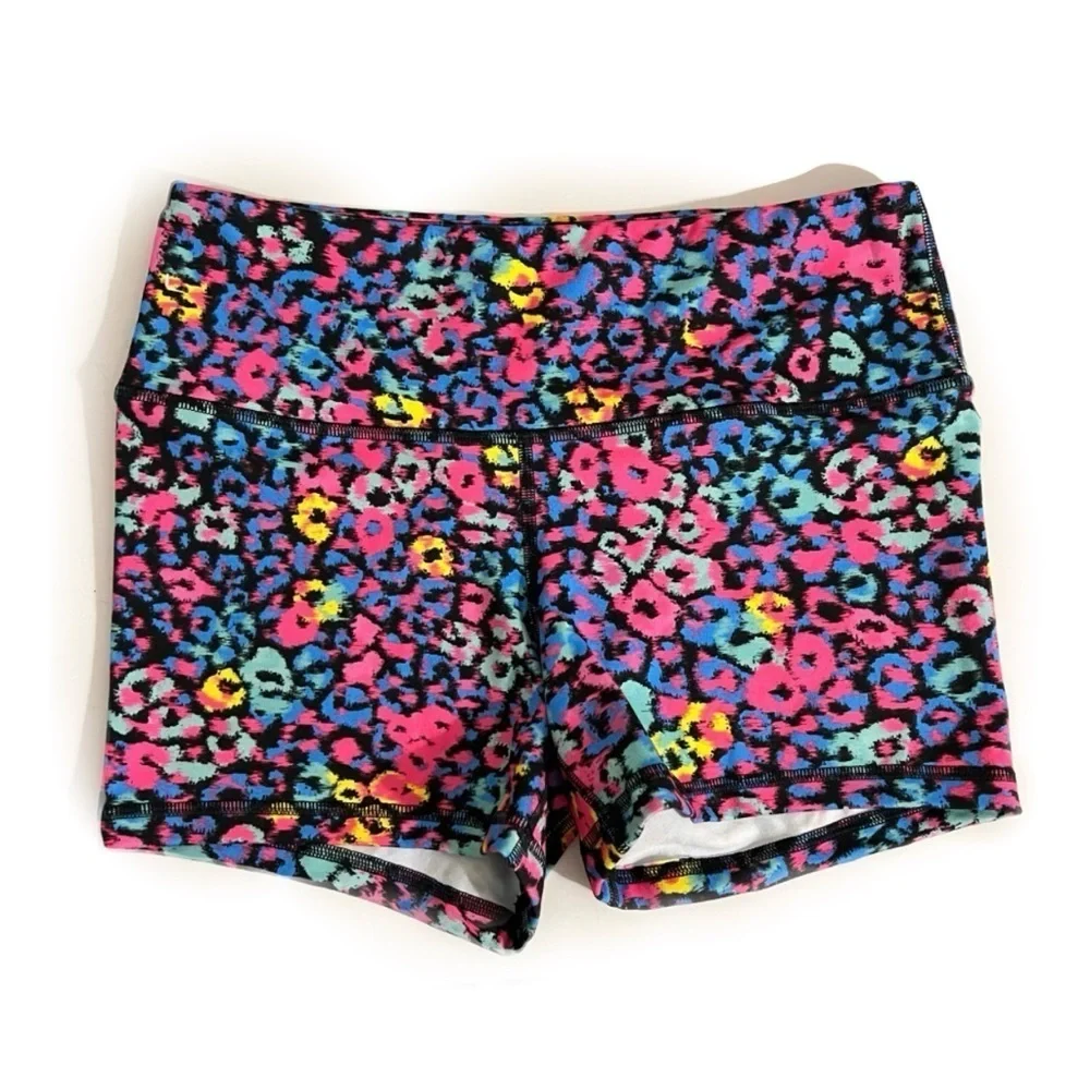 Fleo Colorful Leopard Print Women's Shorts